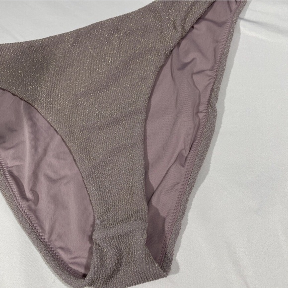 NEW Good American‎ [ 3 GA ] Sparkle Better Bikini Bottoms in Lilac - Picture 6 of 12